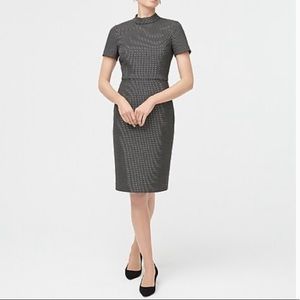 J.Crew Factory mock turtleneck dot dress